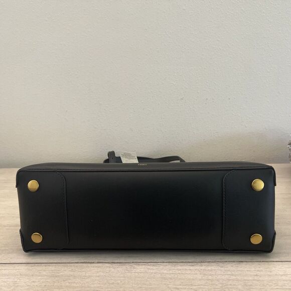 FOSSIL Womens Kier Cactus XL Leather Tote w/Removable Case Black ZB1615001 - Picture 12 of 16